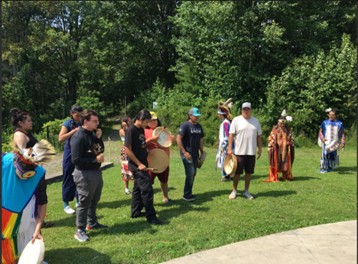 photo of a drum circle