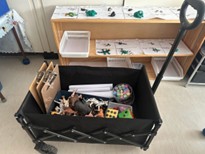 Photo of wagon with outdoor items